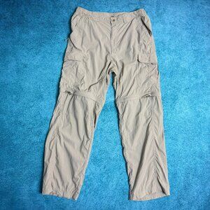 Columbia Titanium Convertible Pants Men's Size M Khaki Omni Dry Rip Stop Hiking